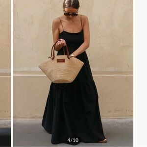 Commense Solid Backless Long Dress
